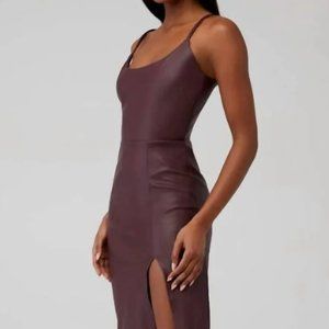 Steve Madden Leather Midi Tank Dress